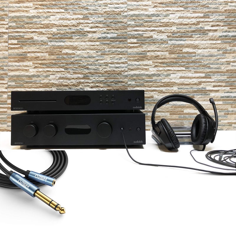 MillSO 1/4 to 3.5mm Headphone Adapter, 6.6 Feet TRS 6.35mm 1/4 Male to 3.5mm 1/8 Female Stereo Jack Audio Adapter for Amplifiers, Guitar Amp, Keyboard Piano, Home Theater, Headphones - Image 5